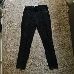 Rewind black snake print leggings, size medium